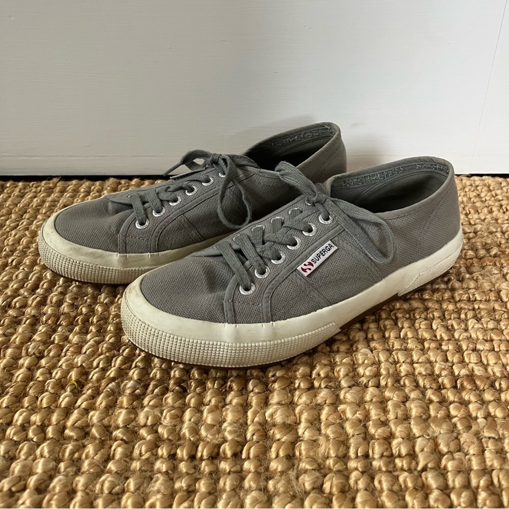 Grey Superga sneakers women’s size 8